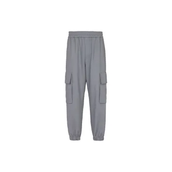 BALMAIN Double Crepe Cargo Trousers