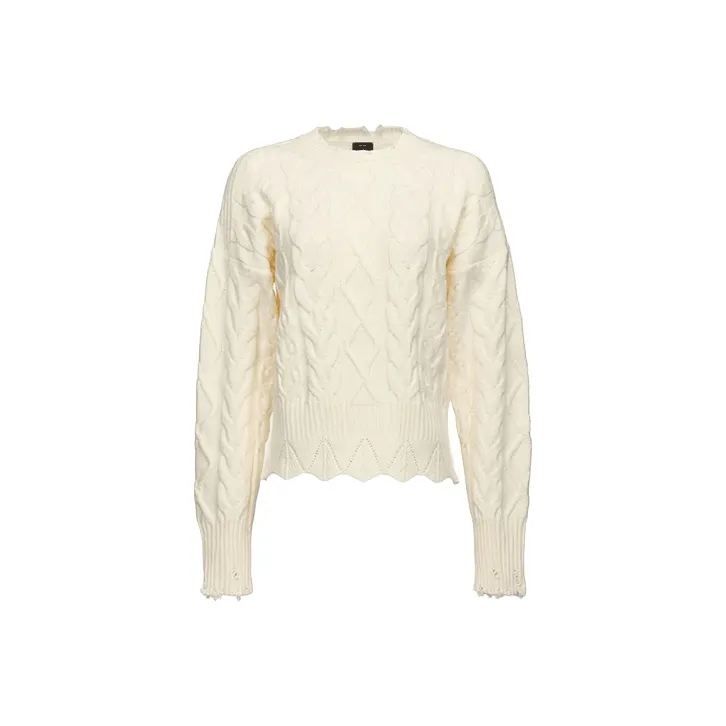 PINKO Maxi Cable-Knit Jumper-0