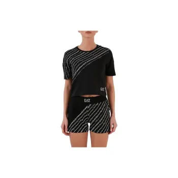 EMPORIO ARMANI EA7 Crop Tops Women's Black