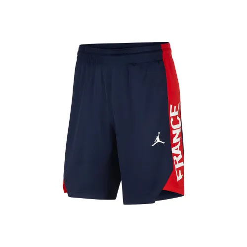 Jordan Team France Basketball Shorts Men's Marine Blue