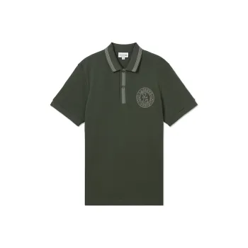 LACOSTE Polo Shirt Men's HCF/Stone Black Green