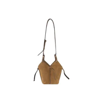 ISABEL MARANT Leather Shoulder Bag, Crossbody Bag Mini Women's Taupe