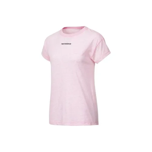 New Balance Relentless T Shirts Women's Pink