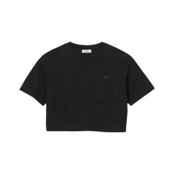 Sandro Logo-embroidered Cotton T-shirt