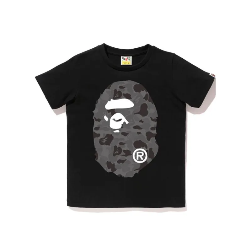 Bape Abc Camo Big Ape Head Tee White/Black-2