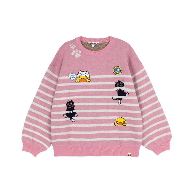 B.Duck Sweaters Women's Pink-0