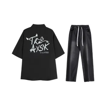 A.X.S.K Shirt Matching Set Unisex