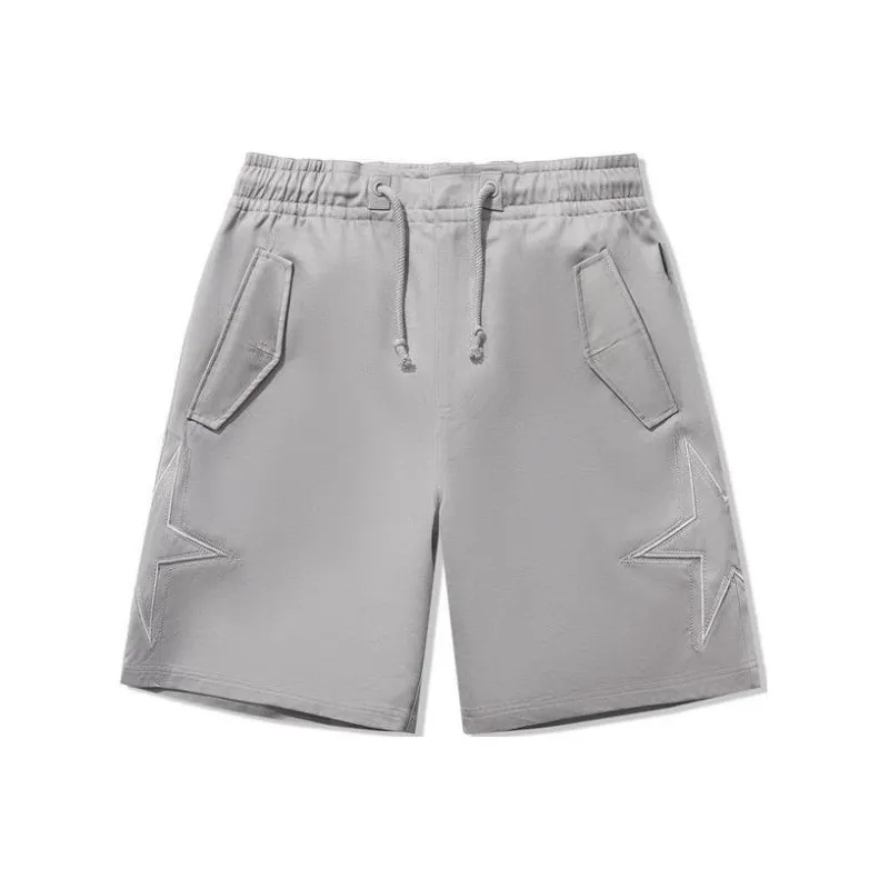 LiNing x ZHONGRAN Sports Shorts Men's Frost Gray-0