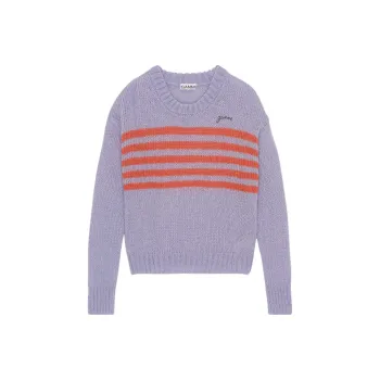 GANNI FW22 Loose Fit Sweater Women's Purple