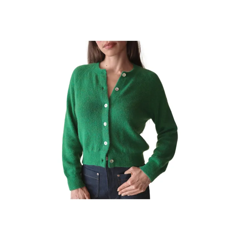 DOEN PETRA CARDIGAN Sweater Women's Evergreen Green-0