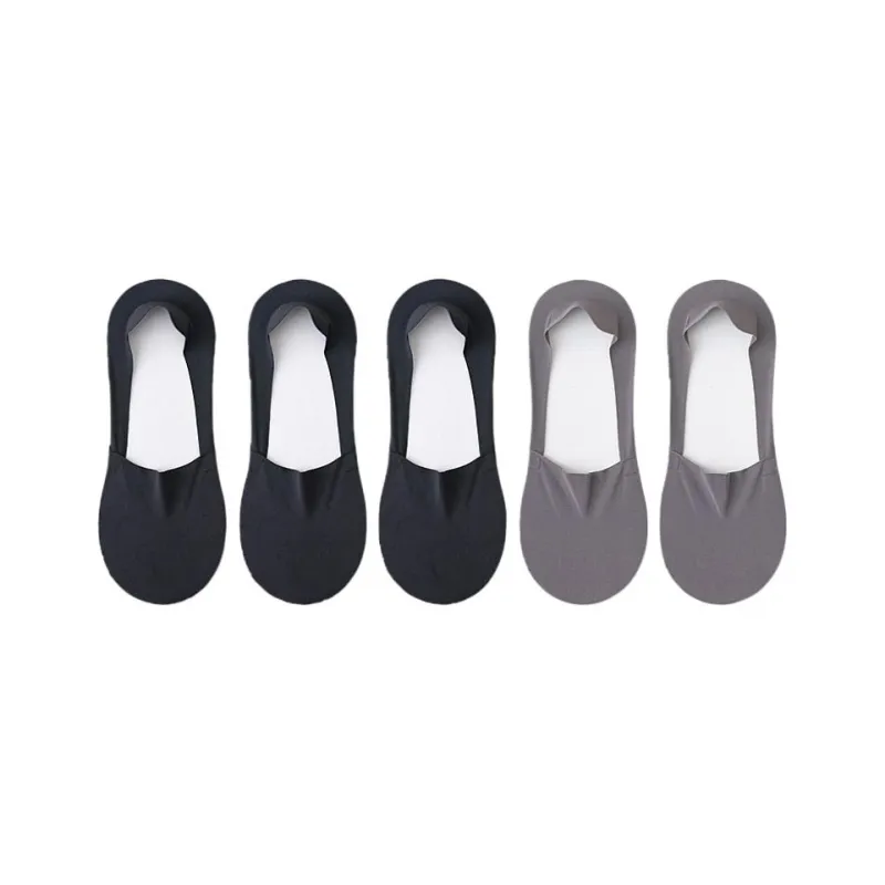 H YXIANG No Show Socks Unisex 5 Pack-10