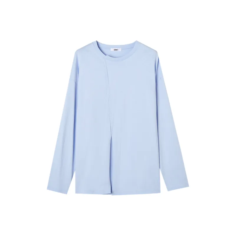 Demana Drop Shoulder Sleeve T Shirt Women's Lake Blue-0