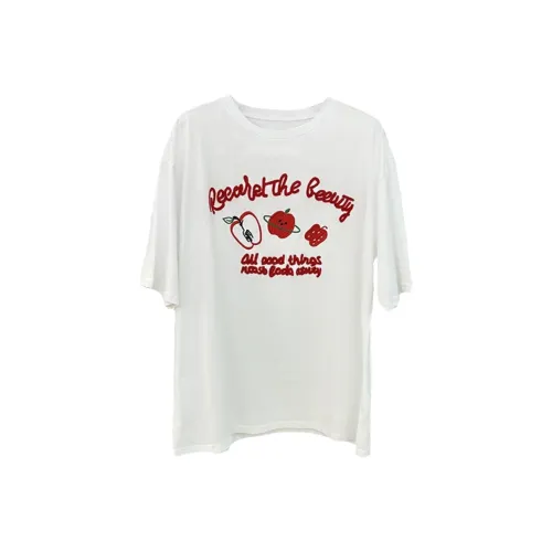 Ning Cai Yuer Drop Shoulder Sleeve T Shirt Women's