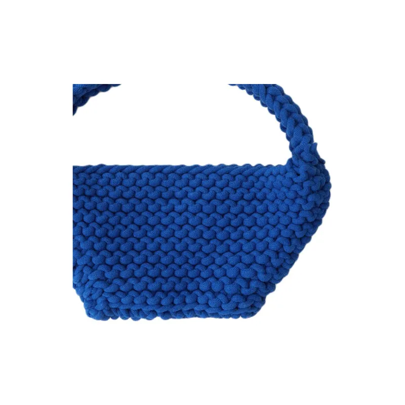 NOTHING WRITTEN Cotton And Polyester Blend Handbag Medium Size Unisex Blue-1