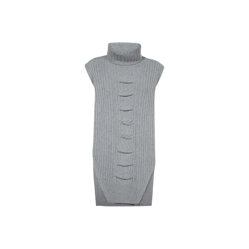 Stella McCartney Asymmetric Hem Knitted Sleeveless Top-0