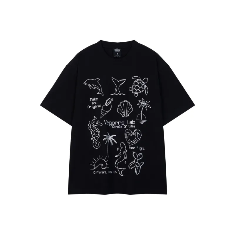 YINLEI T Shirts Unisex Black-0