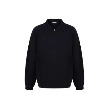 YANGZHIDAO Sweater Women's Swallow Neck Blue