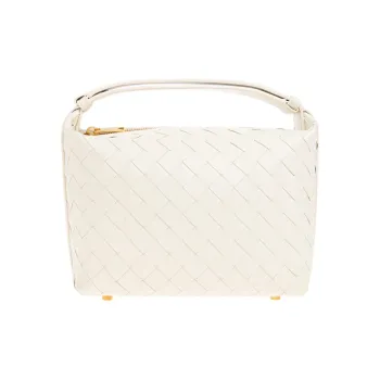 Bottega Veneta Wallace Leather Handbag Women's Cream