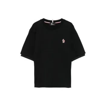 Moncler Grenoble Logo Patch Crewneck T Shirt