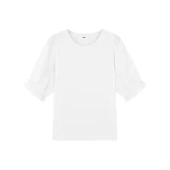 Demana Puff Sleeve T-Shirt Women's White