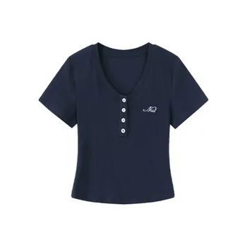 Kazakhstan T Shirt Women's Navy Blue