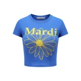 Blue (Print: Gold Yellow)