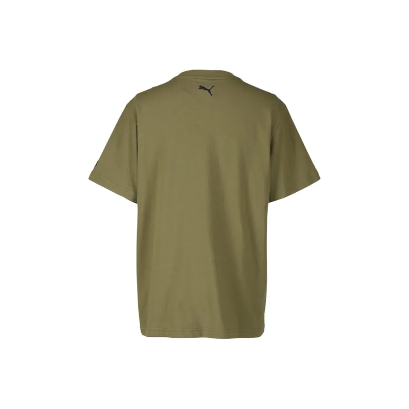 PUMA T Shirt Unisex Olive Green-1