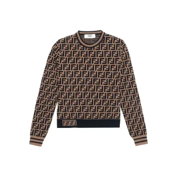 FENDI Monogrammed Long Sleeved Jumper