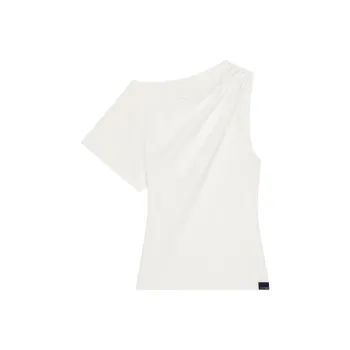 COURREGES Asymmetric Draped T Shirt