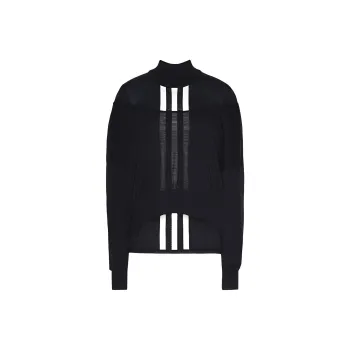 Y 3 Women's Layered Knitted Crop Sweater Black