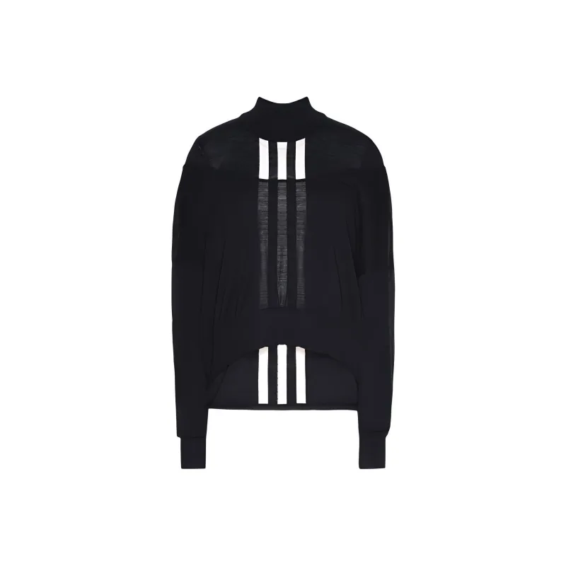 Adidas Y 3 Women's Layered Knitted Crop Sweater Black-0
