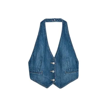ZARA Trf Tank Tops Women's Blue