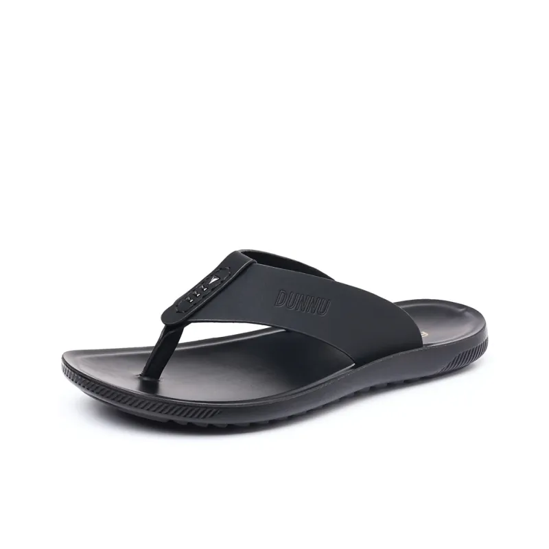 Dunnu Rubber Sole Slip Resistant Flip Flops Men's-0