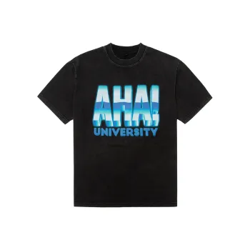 Ahhhing Elbow-Length Sleeved T-Shirt Unisex Black