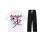 Set (White Top+Black Pants)