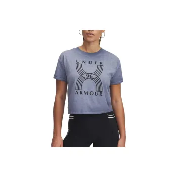 Under Armour Run 96 Drop Shoulder Sleeve T Shirt Women's Gray 044