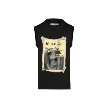 Maison Margiela Graphic Printed Sleeveless T Shirt