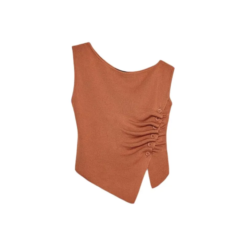 ZARA Tank Top Women's Earth Tone-0