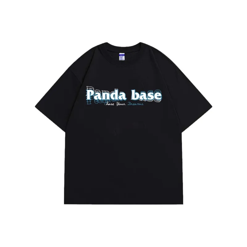 PANDA BASE Drop Shoulder Sleeve T Shirt Unisex-2