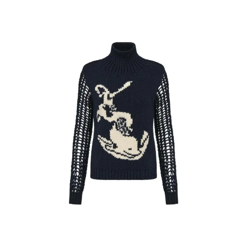 DIOR Inlaid High Neck Jumper-0