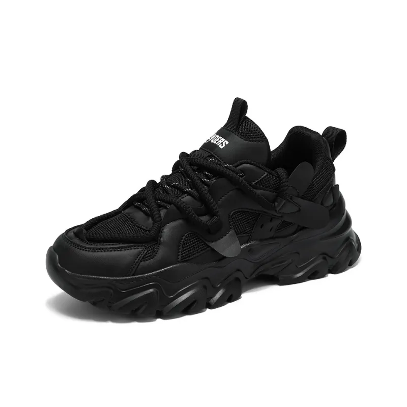 OFFER AITR Cushioning Slip Resistant Height Increasing Low Top Chunky Sneakers Men's-1
