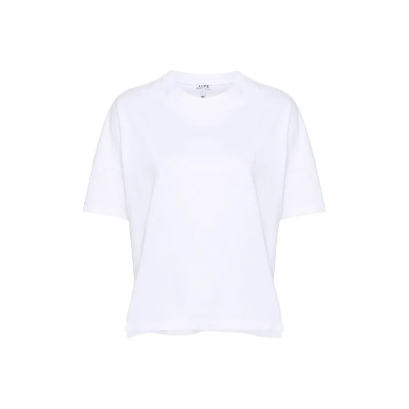 LOEWE Monogram Embroidered Crewneck T Shirt-0