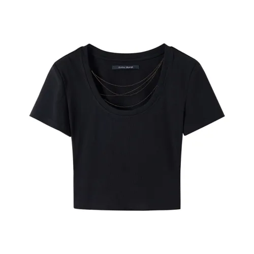 AnnoMundi Crop Tops Women's Black