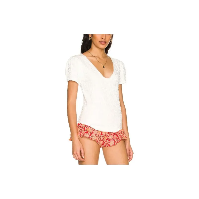 FREE PEOPLE T-Shirt Women's White-0