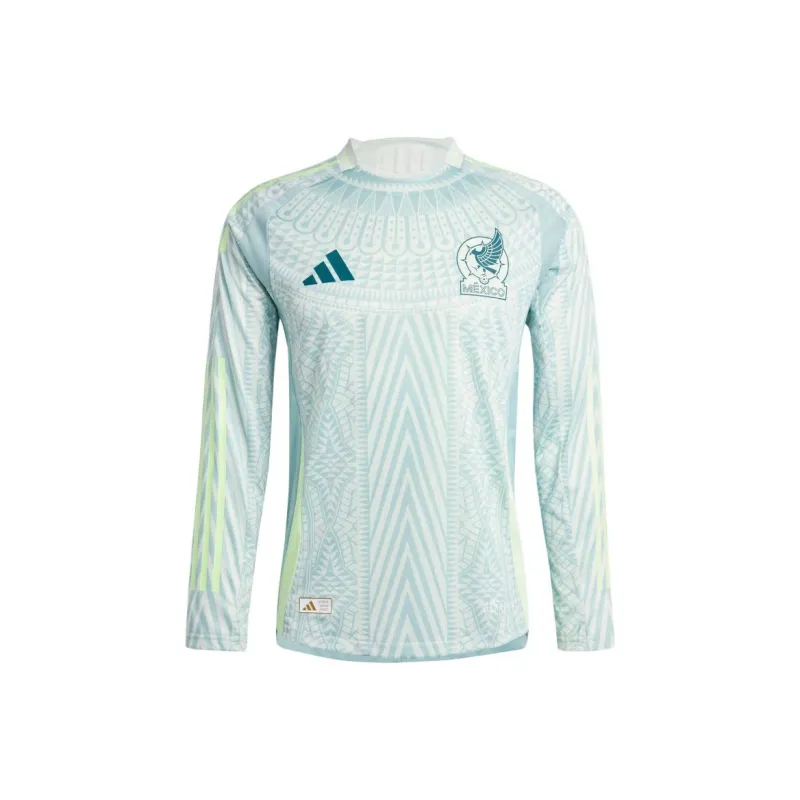 Adidas Free Shipping With AdiClub Mexico 24 Long Sleeve Away Authentic Jersey-0