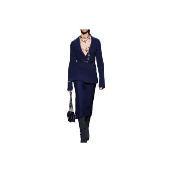 CHANEL Sweater Women's Dark Blue