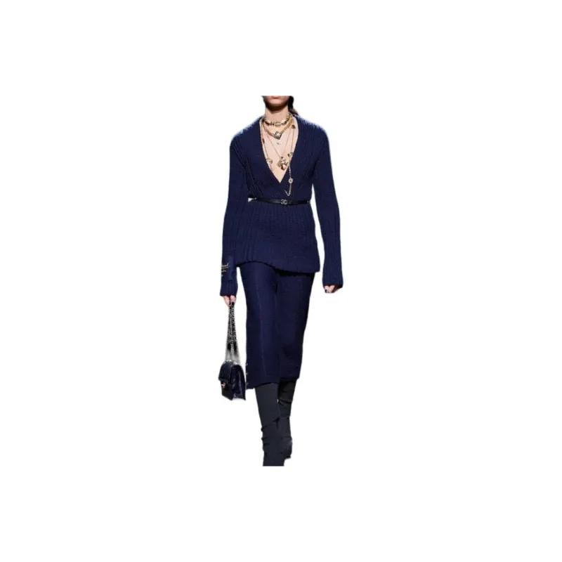 CHANEL Sweater Women's Dark Blue-0