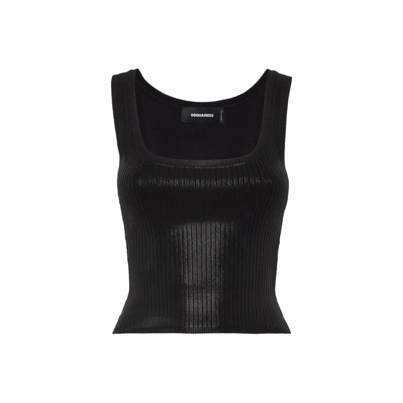 DSQUARED 2 Ribbed knit Top-0