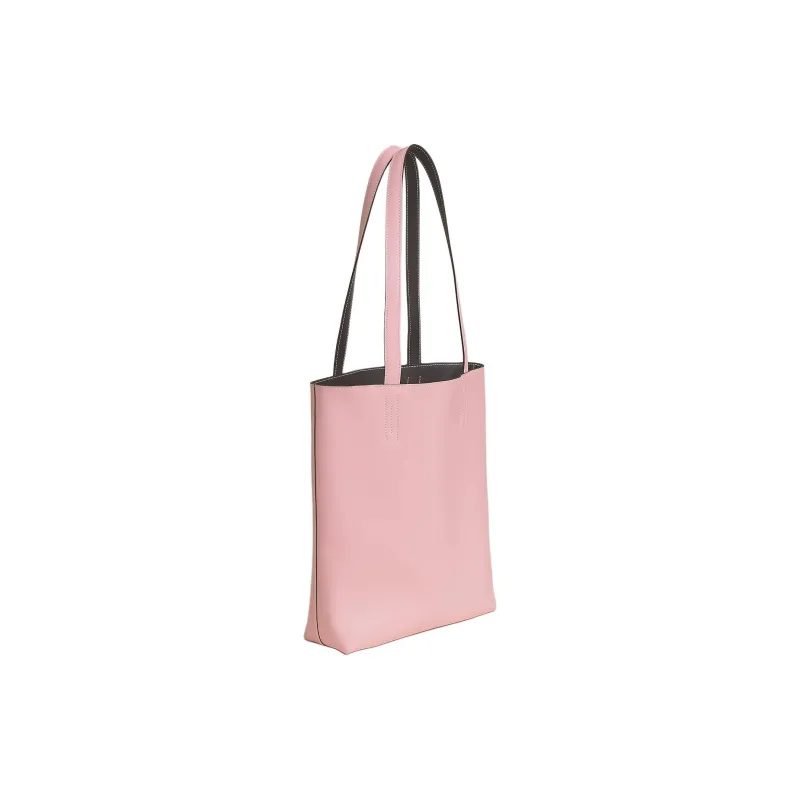 HERMES Double Sens Swift Calfskin Tote Bag, Shopping Bag, Shoulder Bag Women's Cherry Blossom Pink With Ebony-2