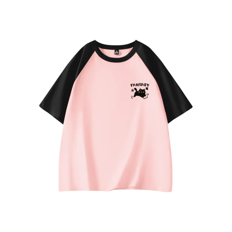 Cotton Raglan Sleeve T Shirt Women's-3